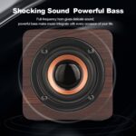 Q1 Wooden Mini Portable Mega Bass Wireless Bluetooth Speaker - Image 11