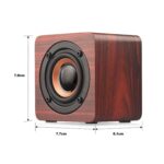 Q1 Wooden Mini Portable Mega Bass Wireless Bluetooth Speaker - Image 3