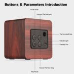 Q1 Wooden Mini Portable Mega Bass Wireless Bluetooth Speaker - Image 4