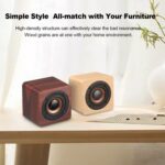 Q1 Wooden Mini Portable Mega Bass Wireless Bluetooth Speaker - Image 8