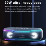 XDOBO BMTL BOSS IPX7 Waterproof Portable Wireless Bluetooth Speaker with RGB Colorful Light & TWS - Image 2