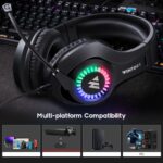 USB + 3.5mm 4 Pin Adjustable RGB Light Gaming Headset - Image 7