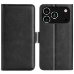 For iPhone 17 Pro Max Dual-side Magnetic Buckle Horizontal Flip Leather Phone Case(Black)
