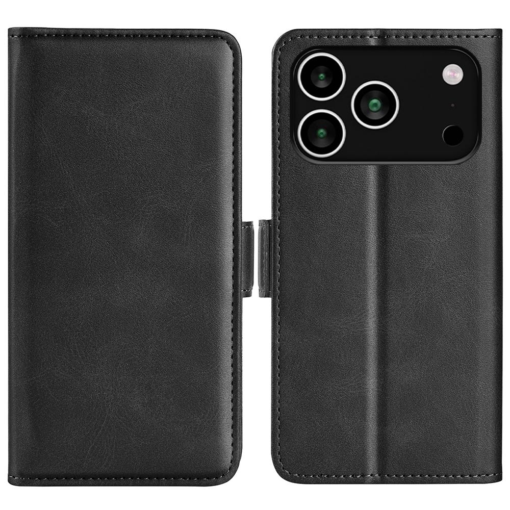 SYA002259413A.jpg For iPhone 17 Pro Max Dual-side Magnetic Buckle Horizontal Flip Leather Phone Case(Black) - Image 1