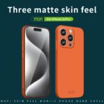 For iPhone 16 Pro MOFI Qin Series Skin Feel All-inclusive PC Phone Case(Orange) - Image 3