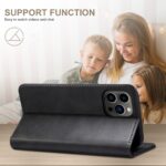 For iPhone 16 Pro Suteni Calf Texture Horizontal Flip Leather Phone Case(Black) - Image 5