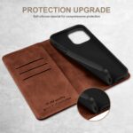 For iPhone 16 Pro Suteni Calf Texture Horizontal Flip Leather Phone Case(Brown) - Image 3