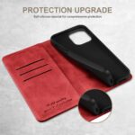 For iPhone 16 Pro Suteni Calf Texture Horizontal Flip Leather Phone Case(Red) - Image 3