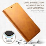 For iPhone 16 Pro Suteni Calf Texture Horizontal Flip Leather Phone Case(Khaki) - Image 2