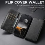 For iPhone 17 Pro Suteni Calf Texture Horizontal Flip Leather Phone Case(Black) - Image 2