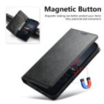 For iPhone 17 Pro Suteni Calf Texture Horizontal Flip Leather Phone Case(Black) - Image 3