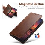 For iPhone 17 Pro Suteni Calf Texture Horizontal Flip Leather Phone Case(Brown) - Image 3