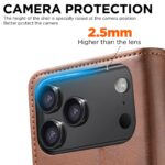 For iPhone 17 Pro Suteni Calf Texture Horizontal Flip Leather Phone Case(Brown) - Image 4