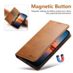For iPhone 17 Pro Suteni Calf Texture Horizontal Flip Leather Phone Case(Khaki) - Image 3