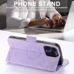 For iPhone 16 Pro SUTENI J07 Multifunctional Horizontal Flip Magsafe Leather Phone Case(Purple) - Image 4