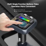 MT04 Car Bluetooth Adapter Type-C + USB Car Charger FM Transmitter HiFi Music MP3 Player - Image 4