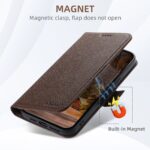 For iPhone 16 Plus Suteni J08 Multifunctional Cross Texture MagSafe Leather Phone Case(Brown) - Image 2