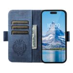 For iPhone 16 Pro Suteni J07 Multi-functional Horizontal MagSafe Denim Leather Phone Case(Blue) - Image 5