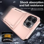 For iPhone 16 Pro Kalebol Flip Card Wallet Holder Shockproof Phone Case(Gray) - Image 4