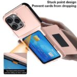 For iPhone 16 Pro Kalebol Flip Card Wallet Holder Shockproof Phone Case(Gray) - Image 9