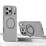 For iPhone 17 Pro Kalebol Rotating Magnetic Holder MagSafe Phone Case(Gray)