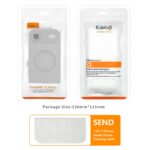For iPhone 17 Pro Kalebol Rotating Magnetic Holder MagSafe Phone Case(Transparent Silver) - Image 7