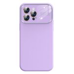 For iPhone 16 Pro Kalebol Large Windows Frosted Liquid Silicone Phone Case(Lilac)