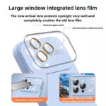 For iPhone 13 Pro Max Kalebol Large Windows Frosted Liquid Silicone Phone Case(Grayish Pink) - Image 6