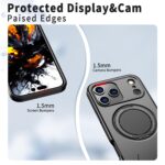 For iPhone 17 Pro Kalebol Magnetic MagSafe Rotation Holder PC Phone Case(Black) - Image 5