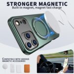 For iPhone 17 Pro Kalebol Magnetic MagSafe Rotation Holder PC Phone Case(Grey Green) - Image 2