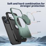 For iPhone 17 Pro Kalebol Magnetic MagSafe Rotation Holder PC Phone Case(Grey Green) - Image 6