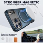 For iPhone 17 Pro Kalebol Magnetic MagSafe Rotation Holder PC Phone Case(Blue) - Image 2