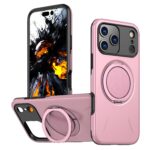For iPhone 17 Pro Kalebol Magnetic MagSafe Rotation Holder PC Phone Case(Pink)