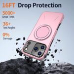 For iPhone 17 Pro Kalebol Magnetic MagSafe Rotation Holder PC Phone Case(Pink) - Image 4