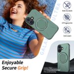 For iPhone 17 Kalebol Magnetic MagSafe Rotation Holder PC Phone Case(Grey Green) - Image 3