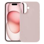 For iPhone 17 Kalebol Solid Color Simple All-inclusive Liquid Silicone Phone Case(Pink)