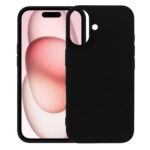 For iPhone 17 Kalebol Solid Color Simple All-inclusive Liquid Silicone Phone Case(Black)