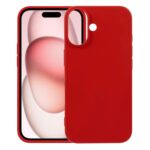 For iPhone 17 Kalebol Solid Color Simple All-inclusive Liquid Silicone Phone Case(Red)