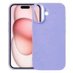 For iPhone 17 Kalebol Solid Color Simple All-inclusive Liquid Silicone Phone Case(Purple)