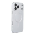 For iPhone 17 Pro Max ENKAY MagSafe Matte TPU Phone Case with Lens Film(Silver)