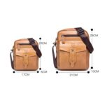 Leather Shoulder Messenger Bag - Image 3