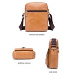 Leather Shoulder Messenger Bag - Image 4