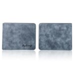 Men Vintage Frosted Two Fold Wallet - Image 2