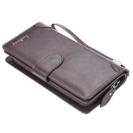 Baellerry Men Business Multi-card Mid-length Clutch - Coffee