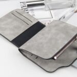 Ladies Wallet Buckle Nubuck Leather Coin Purse - Image 5