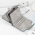 Ladies Wallet Buckle Nubuck Leather Coin Purse - Image 7