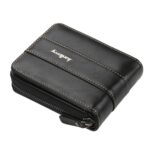 Men Multi-card Coin Purse Tri-fold Zip Wallet