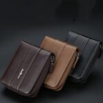 Men Multi-card Coin Purse Tri-fold Zip Wallet - Image 2