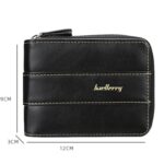 Men Multi-card Coin Purse Tri-fold Zip Wallet - Image 3