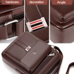 WEIXIER D244 Men Large Capacity Business Retro Messenger Bag - Image 4